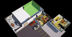 Grove Studios 3D Floor Plan